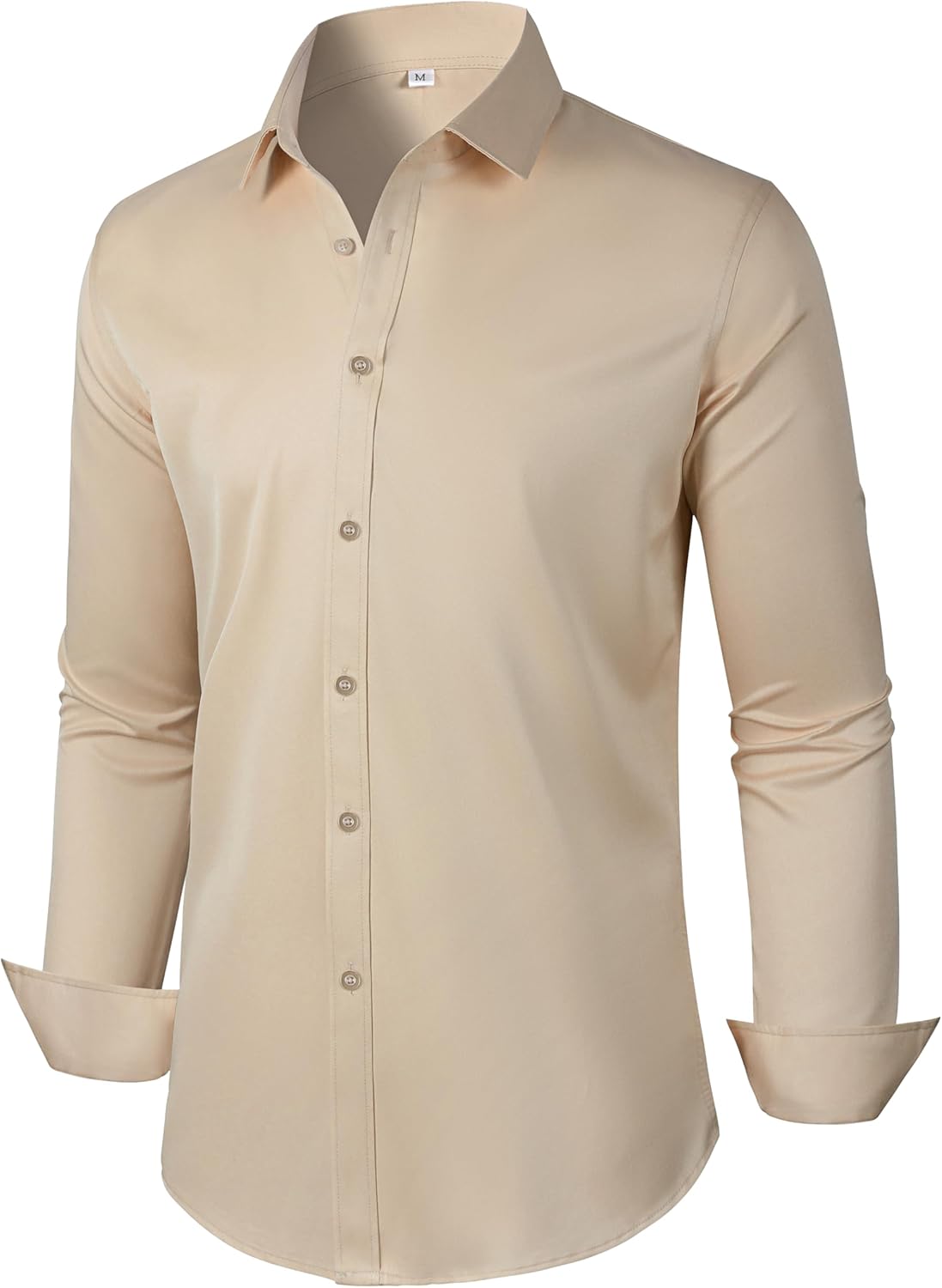 Mens Dress Shirts Long Sleeve Collared Shirt Wrinkle Resistant Formal Shirts Business Casual Button Down Shirt - Image 2