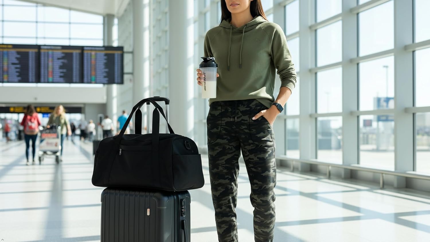 Haowind Joggers for Women with Pockets Elastic Waist Workout Sport Gym Pants Comfy Lounge Yoga Running Pants - Image 7