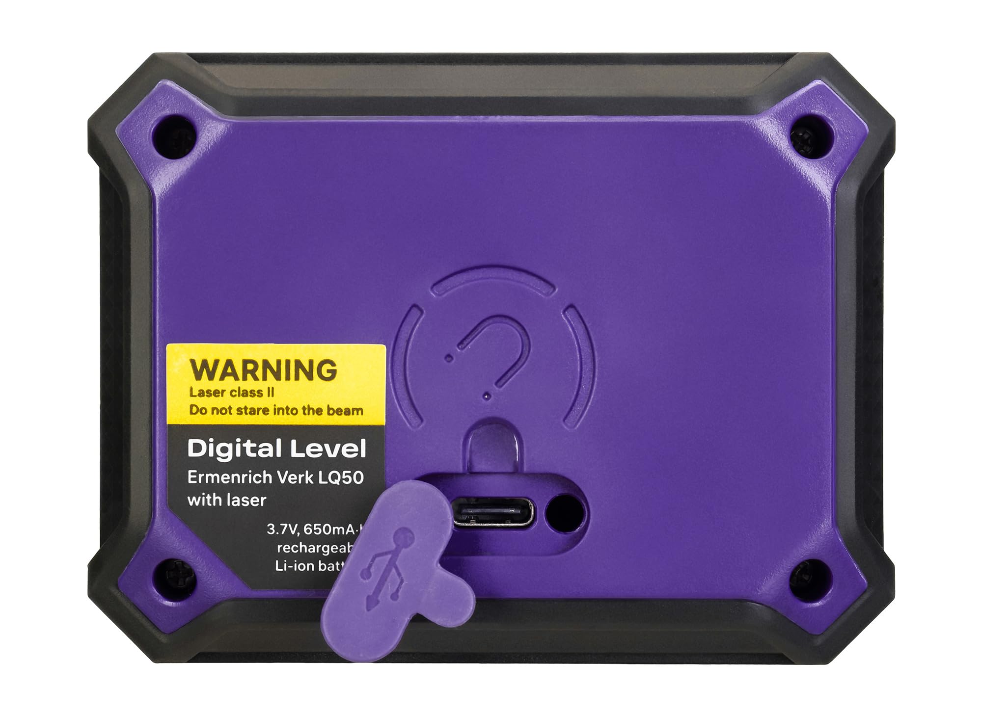 Verk LQ50 Livella Digitale con Laser Integrato Display LCD Precisione ±0.1° Compatta Leggera Spegnimento Automatico Batteria Li Ion Pulsante Hold per Edilizia e Fai da Te