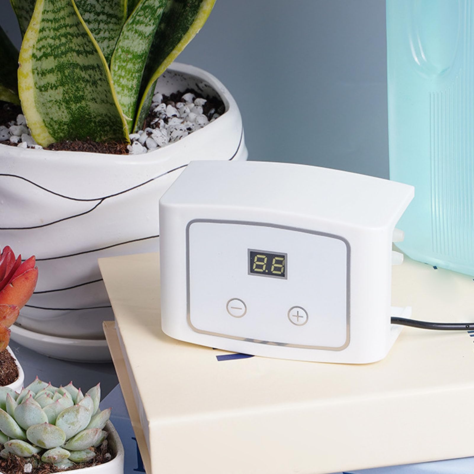 Système D'arrosage Automatique D'Intérieur, Arroseur Automatique pour Plantes avec Capteur d'humidité, Alimentation de Type C, Tuyau de 32,8 Pieds, 15 Goutteurs, 850 Ml par