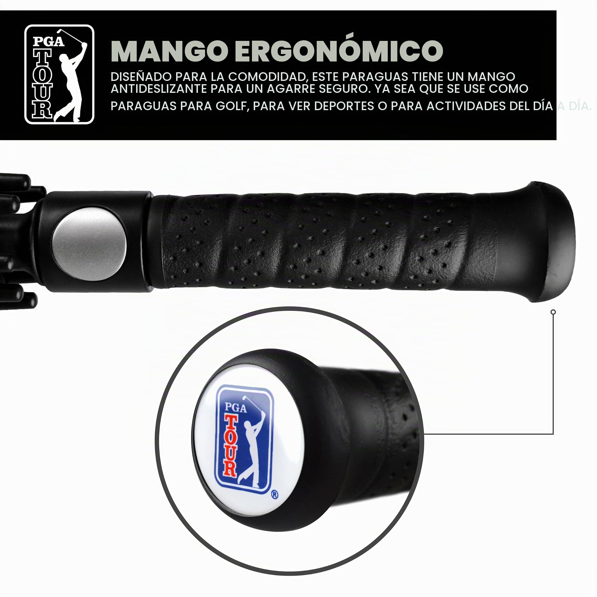 PGA Tour Paraguas resistente al viento golf 1,5 m