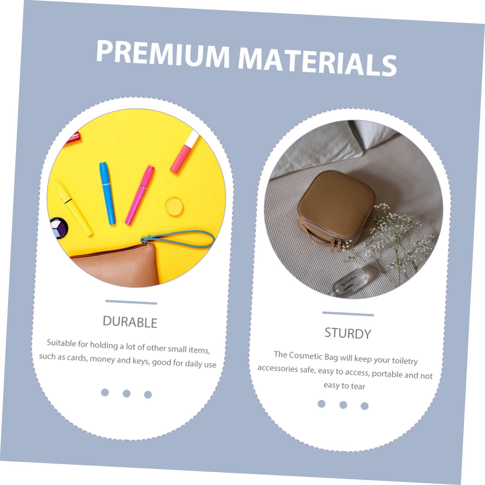 minkissy 5piezas Bolsa De Maquillaje Portátil De Diseño Cuadros Neceser Cosmético Grande para Viajes Organizador De Aseo y Accesorios para Mujeres y Niñas