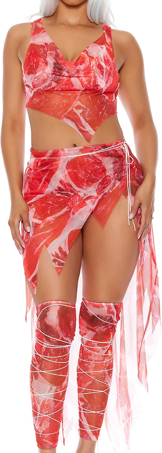 Forplay Women's Meat and Greet Celebrity Costume, Red, XS/S