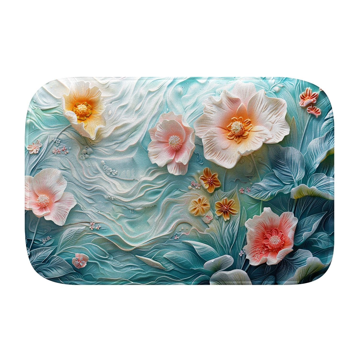 Tapis de bain antidérapant 80x50cm pour éviter les glissades en salle de bain
