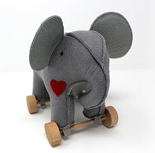 Jack Rabbit Creations Felt Rolling Toy Elephant