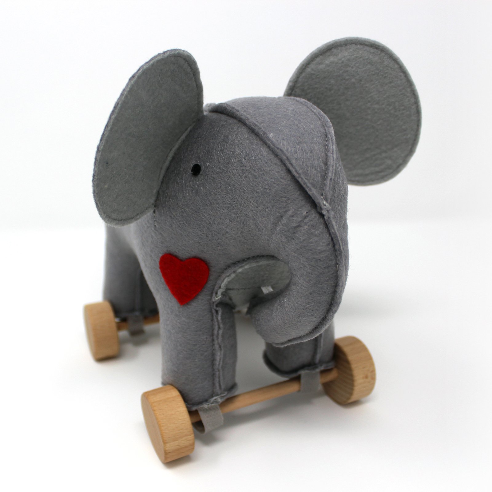 Jack Rabbit CreationsFelt Rolling Toy Elephant