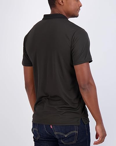 Miniatura 4 de Real Essentials Paquete de 3 Polo de manga corta para hombre con cuello seco y bolsillo - Activo Casual (disponible para tallas grandes y altas)