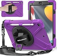 Vista 14 de BRAECNstock - Funda para Apple iPad de 9ª/8ª/7ª generación, de 10.2" 2021/2020/2019, funda protectora a prueba de golpes para iPad de 10.2 pulgadas