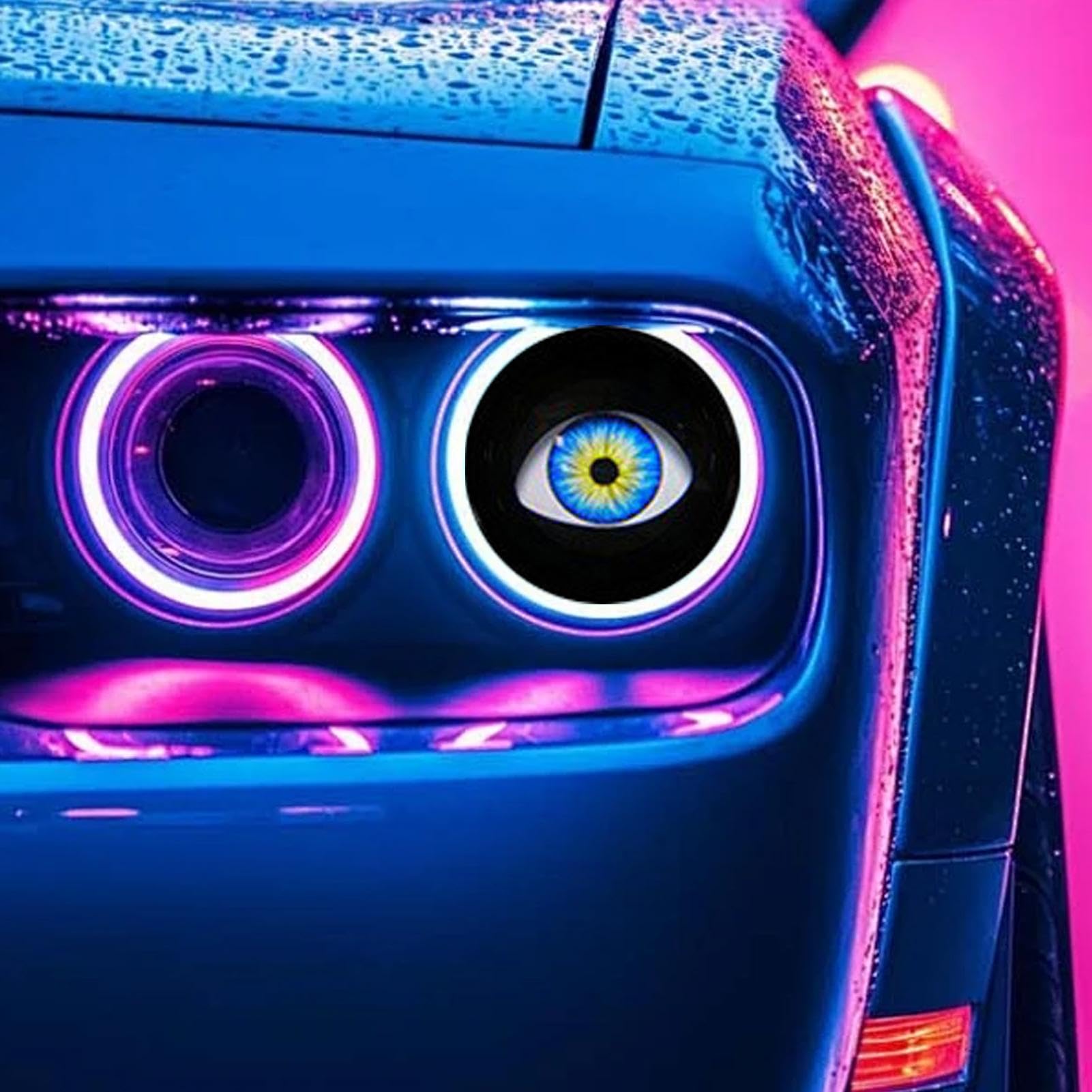 Devil Eye Dynamische Koplampen Voor Auto - 2 Stuks - Op Afstand Bedienbaar Met 6 Modi - 12V-36V - IP68 Waterdicht - 150 Lumen - Voor Auto En Motor
