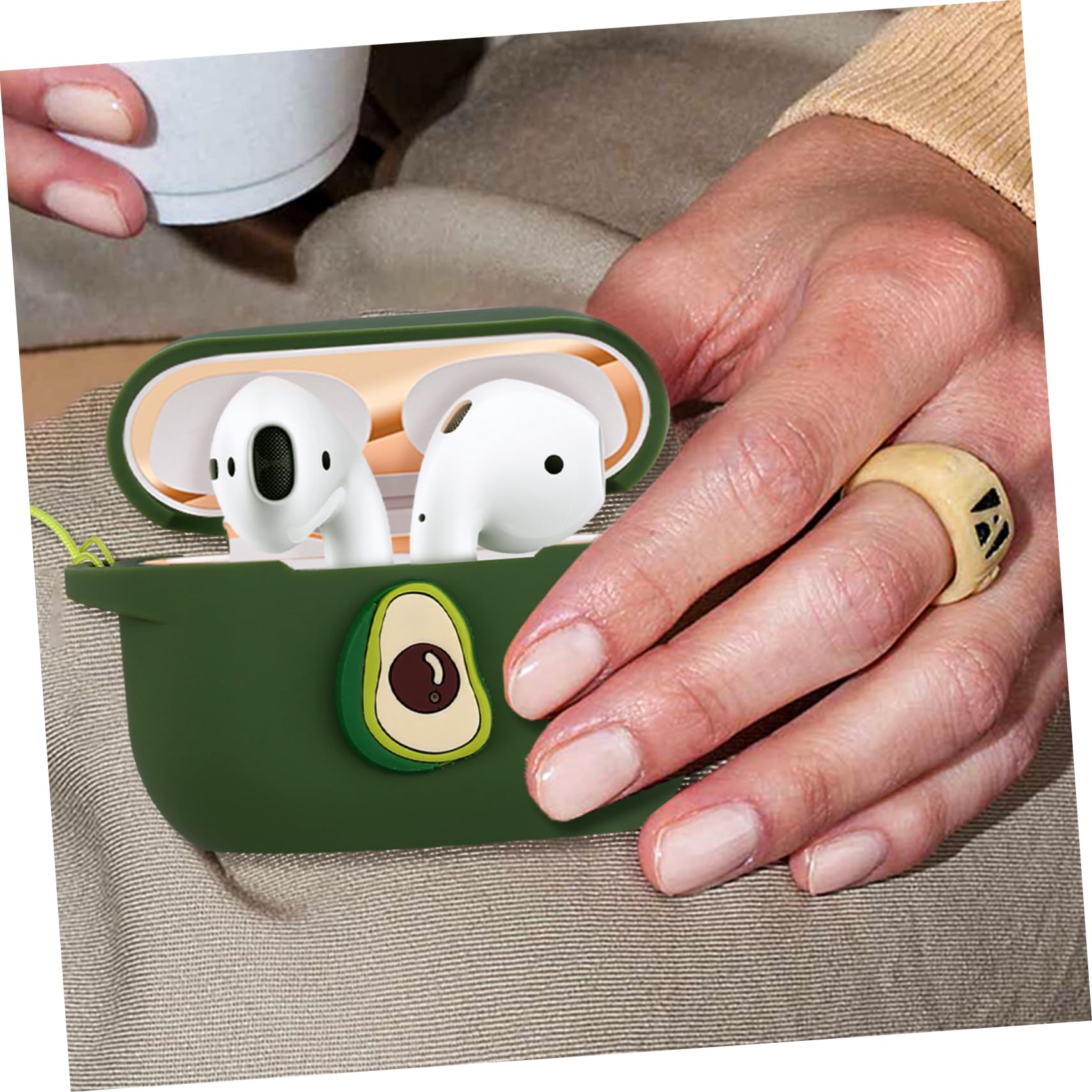 DOITOOL 3 Piezas Caso Auriculares Caja Auriculares Moda Funda para Gel Silicona Cubierta La Caja Carga Fruta Pro2 Envase Gel Sílice