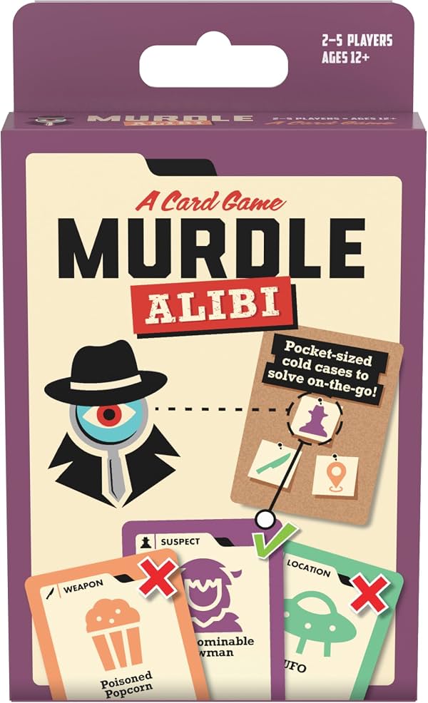 Endless Games Murdle Alibi: Un Juego de Cartas | Casos Fríos de Bolsillo para Resolver en Cualquier Lugar | 2-5 Jugadores, Edades 12+