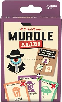Goliath Murdle - Alibi | Addictive Criminal-Catching Card Game | Crack Three Cases To Win! | Based on the Hit Book Series | For 2-5 Players Ages 12+