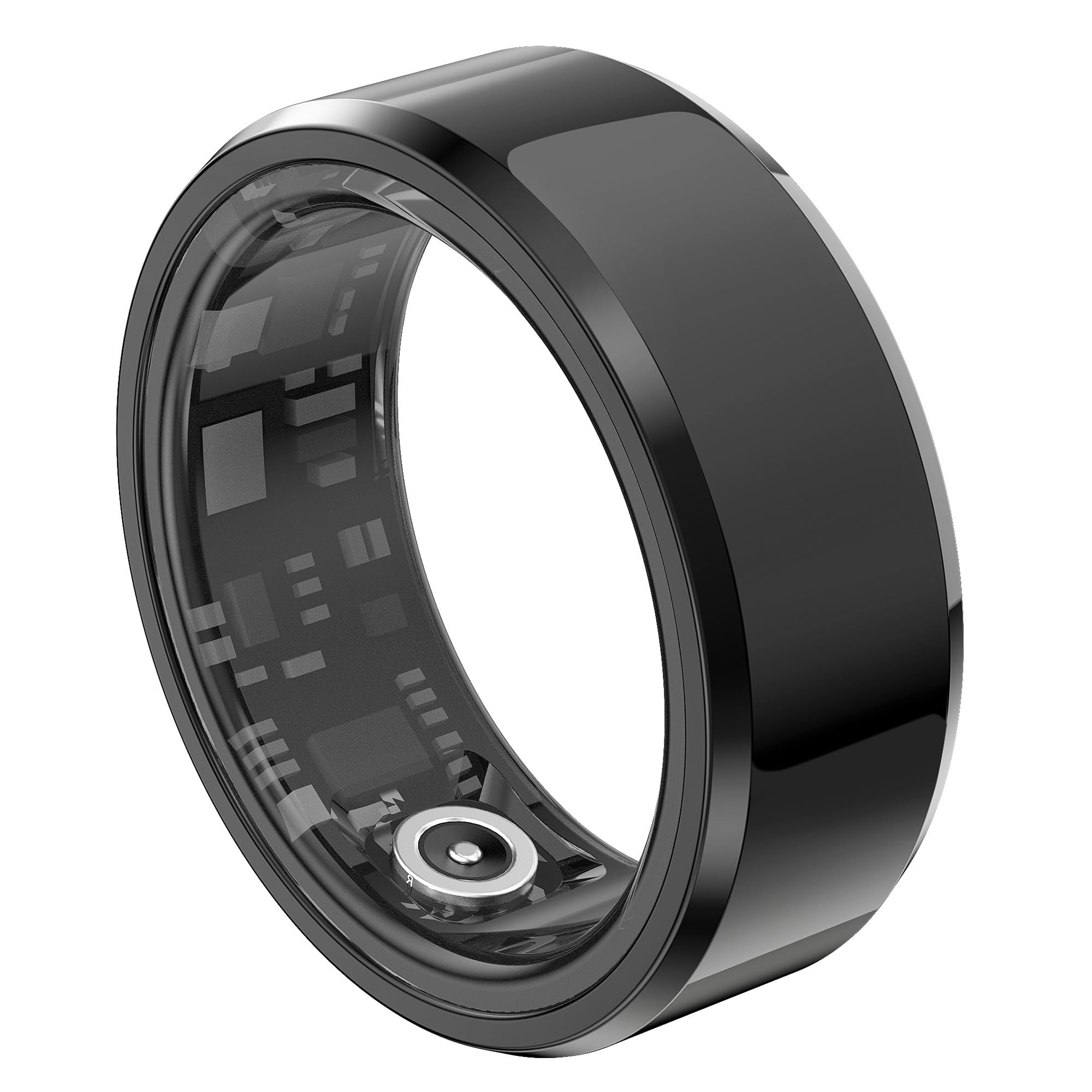 Smart Ring for Men Women Activity Health Tracker Heart Rate Monitor Sleep Pedometer Calorie Counter Ladies Fitness Smart Rings for Women White Black Ceramics Ring-image-46