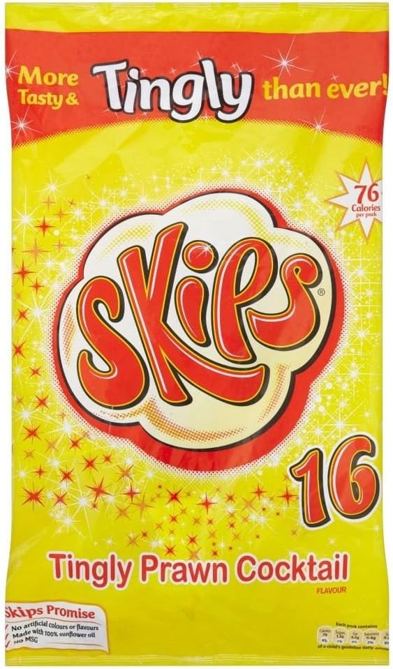KP Skips - Tingly Prawn Cocktail (16x14g) - Pack of 2