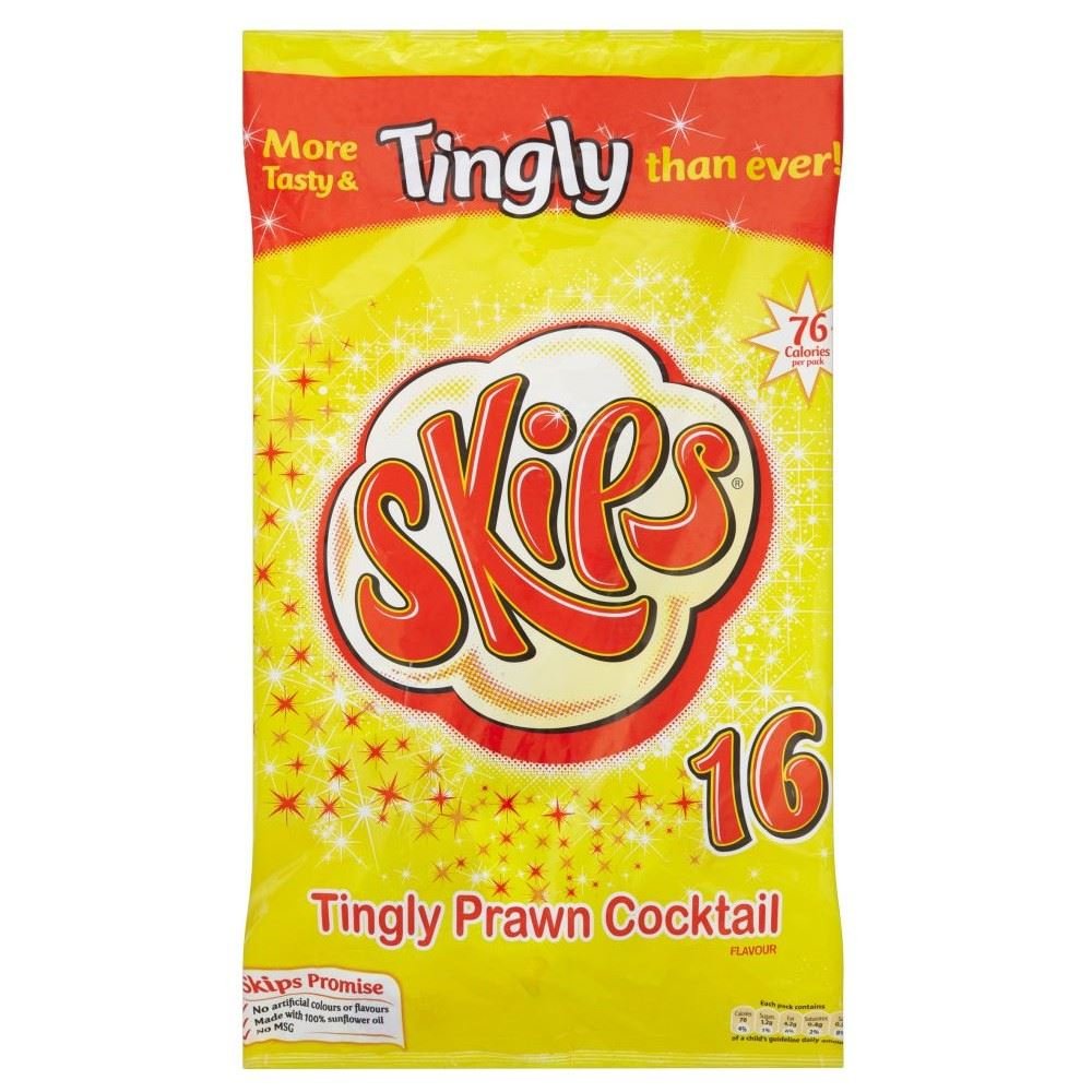 KP Skips - Tingly Prawn Cocktail (16x14g)