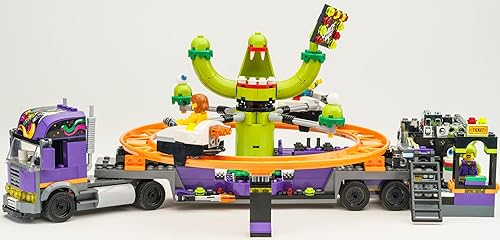 Miniatura 4 de Kit conductor de ladrillos de construcción cromados para camión de atracciones LegoCity Space Ride. Compatible con el modelo 60313, no incluye el