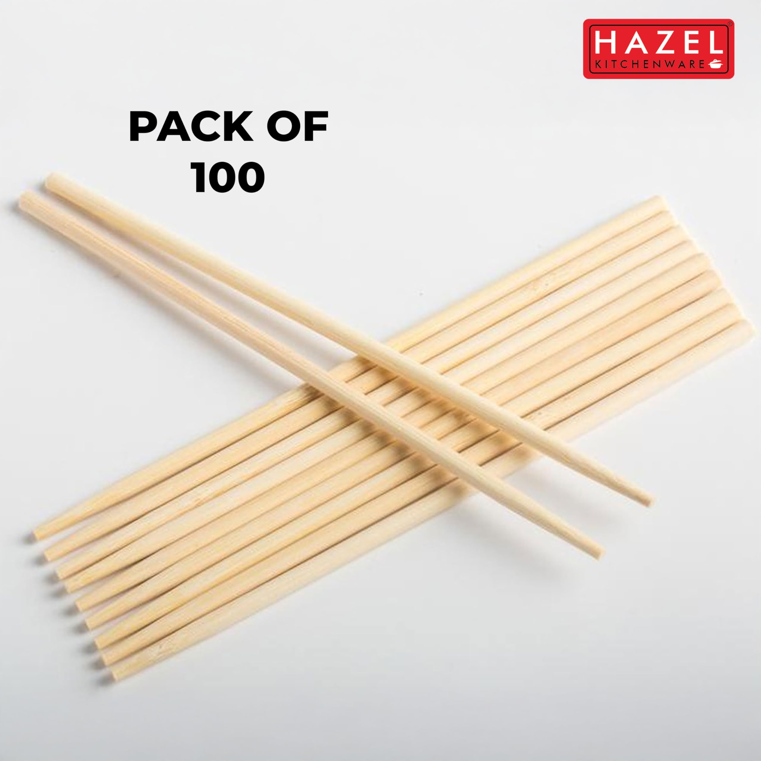 HAZEL Disposable Wooden Drink Stirrer Large, 20cm | Eco-Friendly, Strong & Smooth Stirrers for Juices and Cocktails | Pack of 100 1