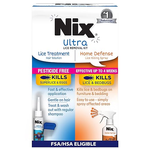 Nix Lice Treatment Hair and Home Kit, Ultra Hair Solution
