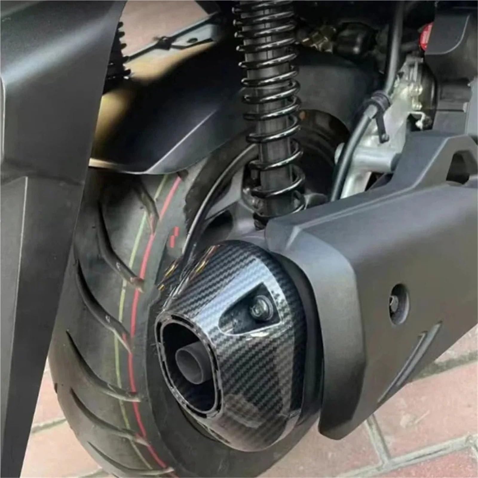 Térmica para tubo Cubierta de escape para motocicleta, disipación calor, compatible con Honda PCX160