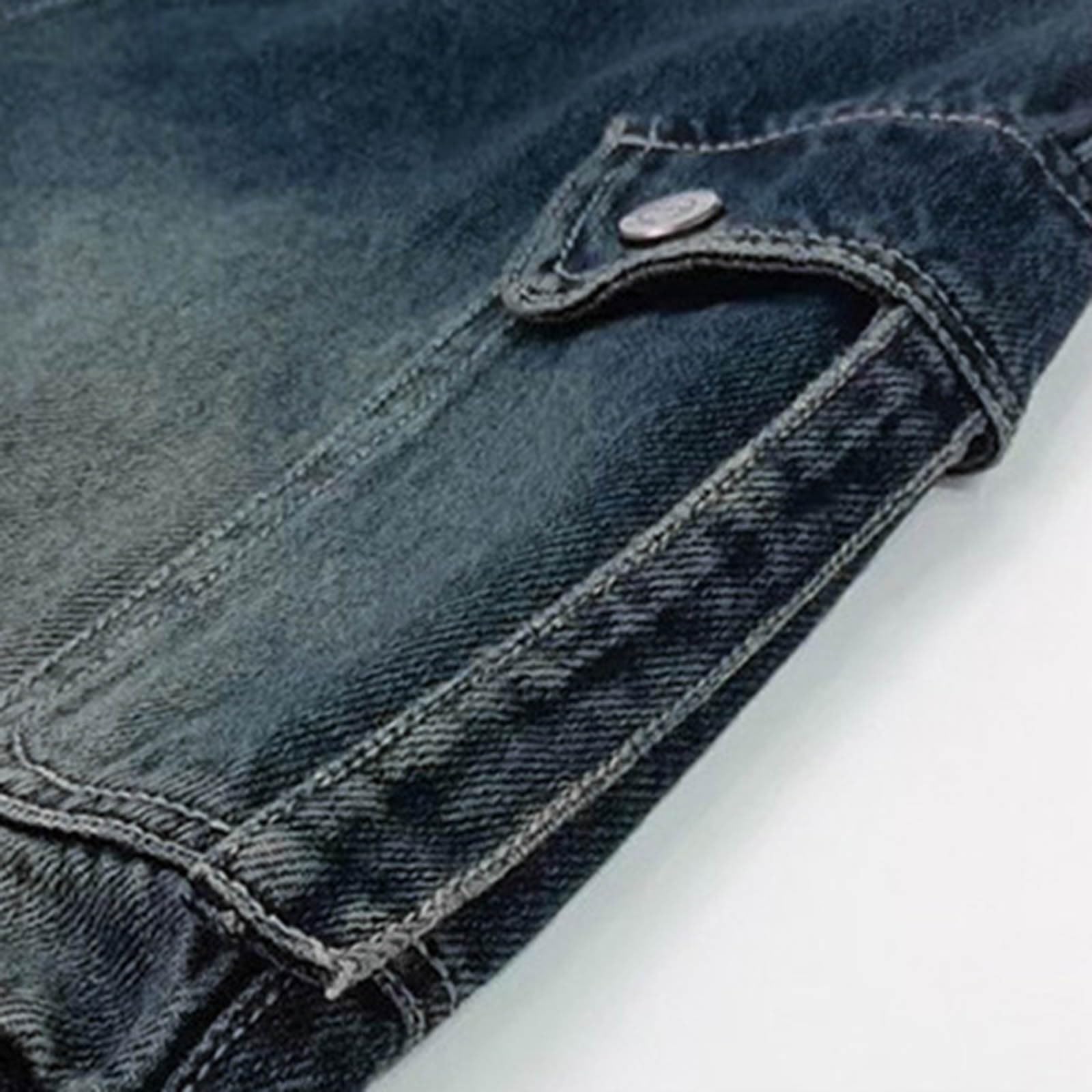 Generico Jeans Baggy Ragazzo - Pantaloni Cargo Casual in Denim per Ragazzi Pantaloni Larghi alla Moda per Le Stagioni Autunnali Pantaloni Lunghi Comodi per Bambini Outfit Elegante