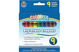 Colorful Dry-Erase Crayons for Whiteboards