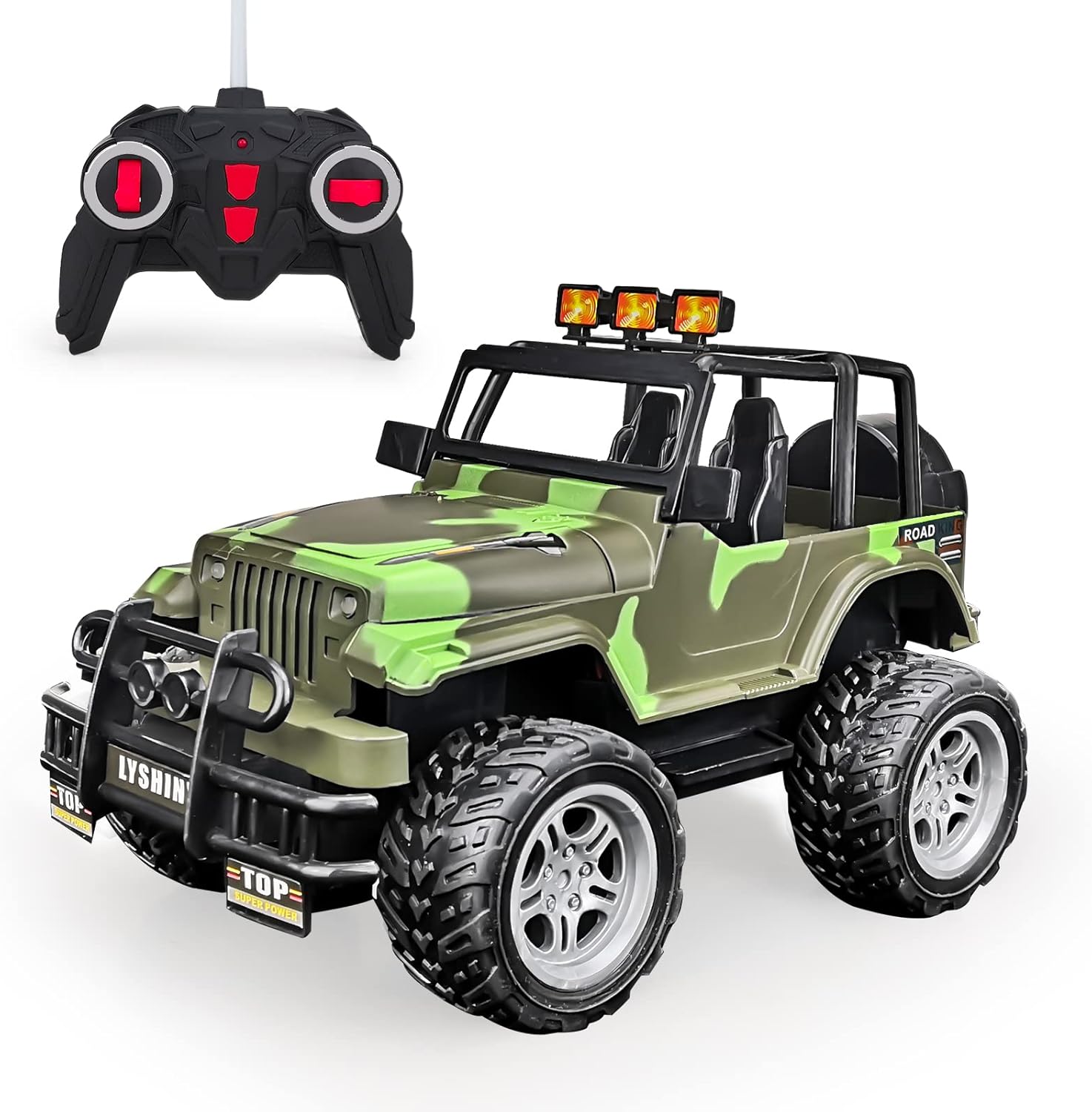 Tcvents ラジコンカー ジープ 車おもちゃ オフロード Rcカー オープンカー 2wd 無線コントローラー 充電式 ケーブル付き プレゼント おもちゃ クリスマス 大人女性の 子供おもちゃ 女の子 誕生日 耐衝撃 男の子 Rc 人気