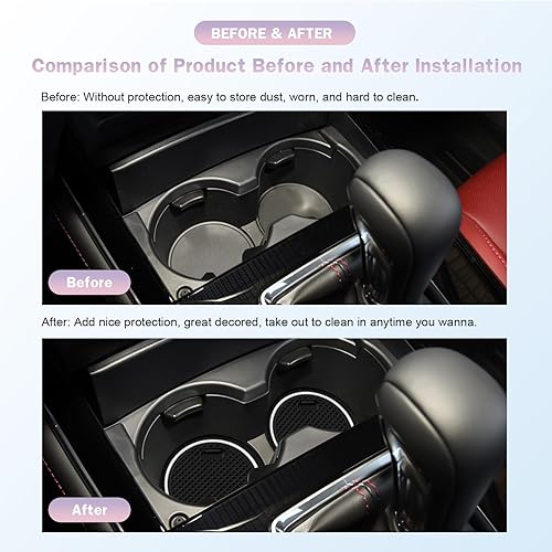 Miniatura 2 de Alfombrillas protectoras para consola central Mazda CX-30 2019-2022, alfombrillas antideslizantes para Mazda CX-30 2022 2022 para consola central,