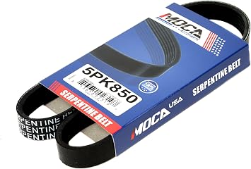 MOCA 5PK850 EPDM Serpentine Belt Fits for Nissan 3.3L SOHC 4-Door