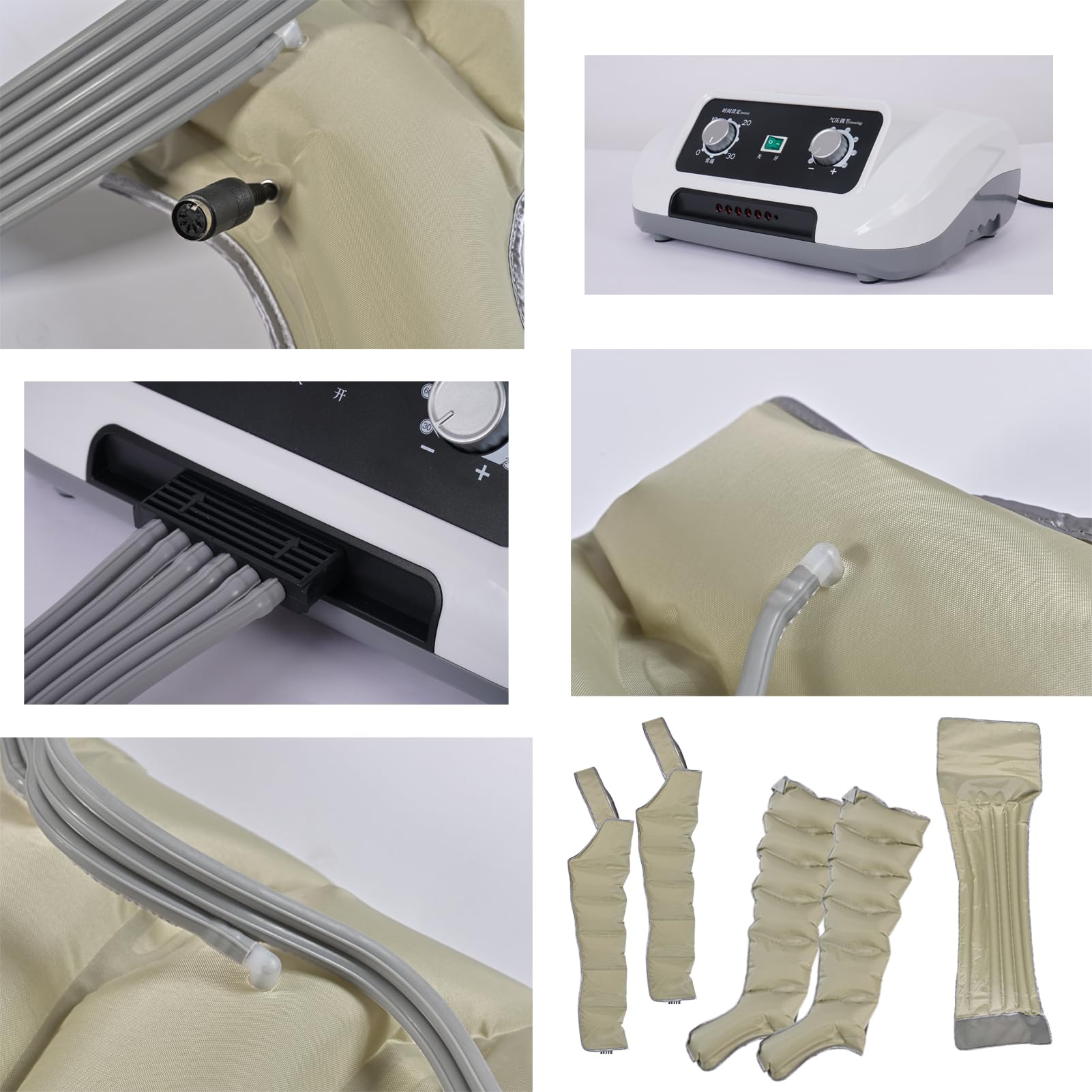 Massaggiatore per il drenaggio linfatico Widppsopt, massaggiatori elettrici per piedi e gambe, allevia il dolore alle gambe con il drenaggio linfatico, migliora la circolazione, per la circo