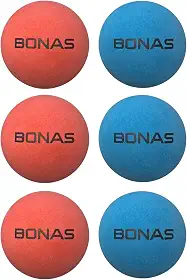 Bolinha Semi Profissional BONAS Borracha Resistente Para Frescobol Tênis de Praia Super Kit (6)