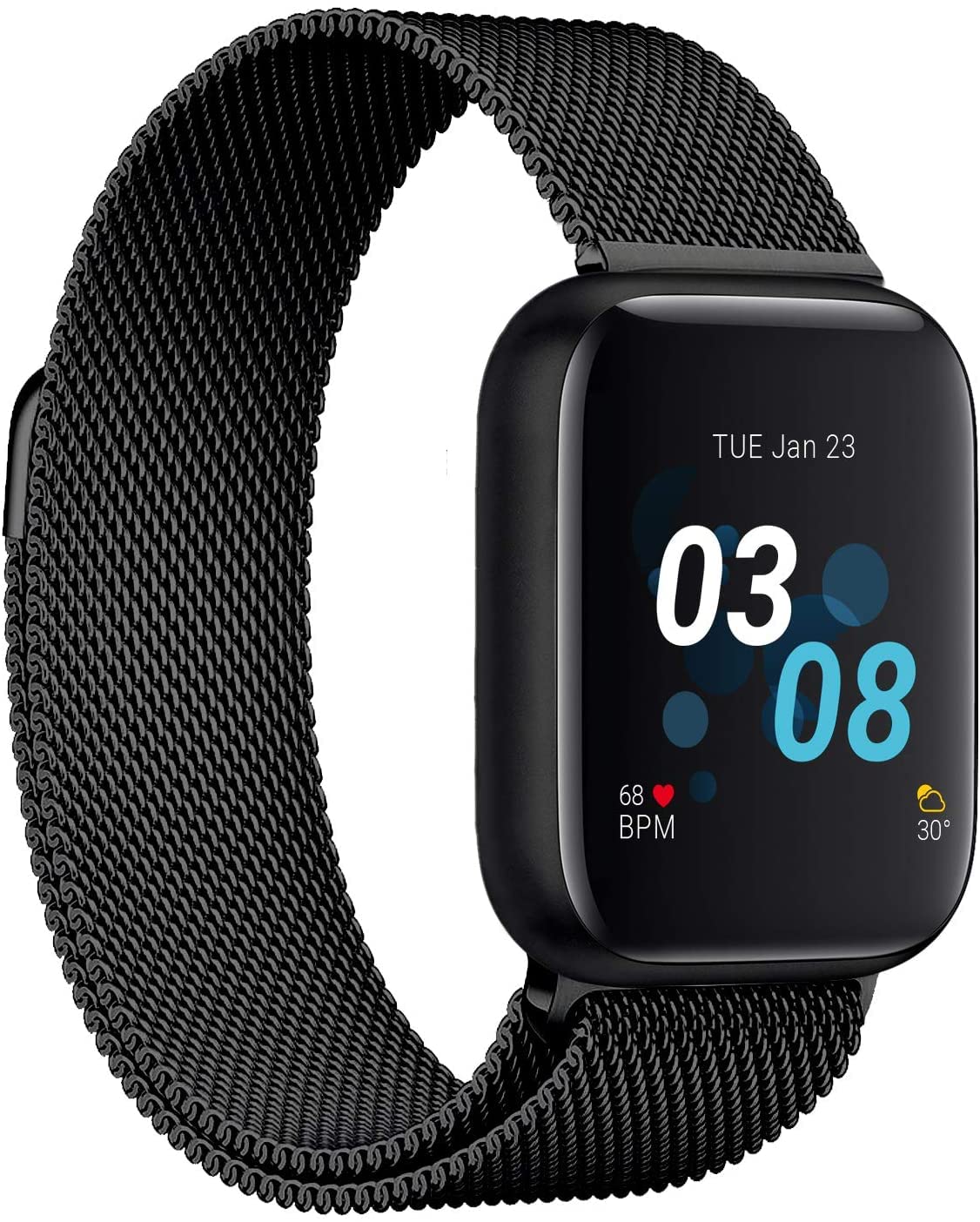 iTOUCH Air 3 Smartwatch Fitness Tracker with Heart Rate Tracker, Step Counter, Notifications, Sleep 
