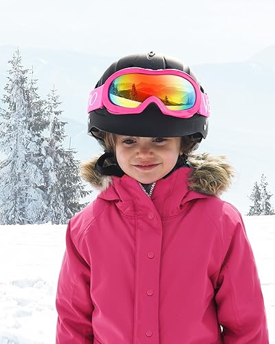 Miniatura 9 de VELAZZIO - Gafas de esquí para niños, gafas de snowboard OTG, antiniebla, lentes de doble capa, 100% protección UV