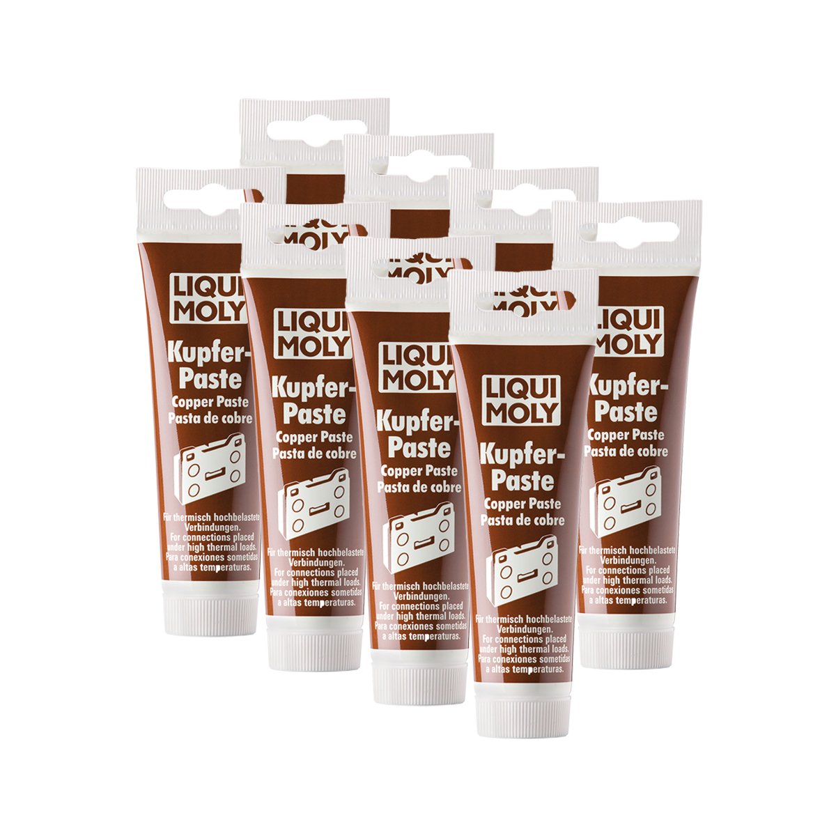 8x LIQUI MOLY 3080 Kupfer-Paste Kupferfett 100g