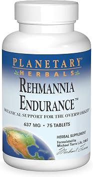 Planetary Herbals Rehmannia Endurance Tablets, 75 Count