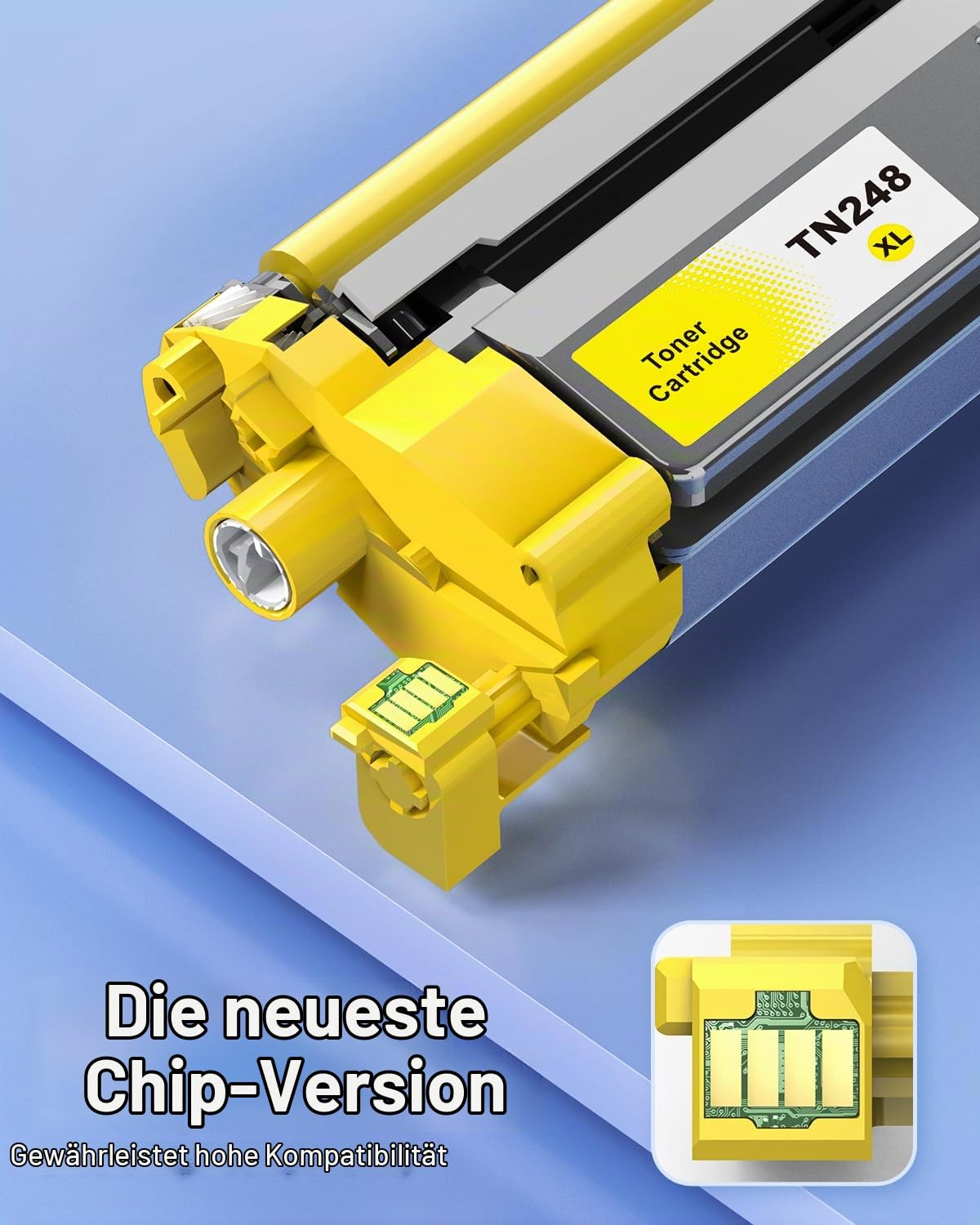 INK4U TN248XL Toner (5er-Pack) Kompatibel für Brother TN248 XL Tonerkartuschen kompatibel für Brother MFC-L3760CDW Toner MFC-L3740CDW Toner DCP-L3560CDW TN 248 DCP-L3520CDWE MFC-L8390CDW HL-L3240CDW