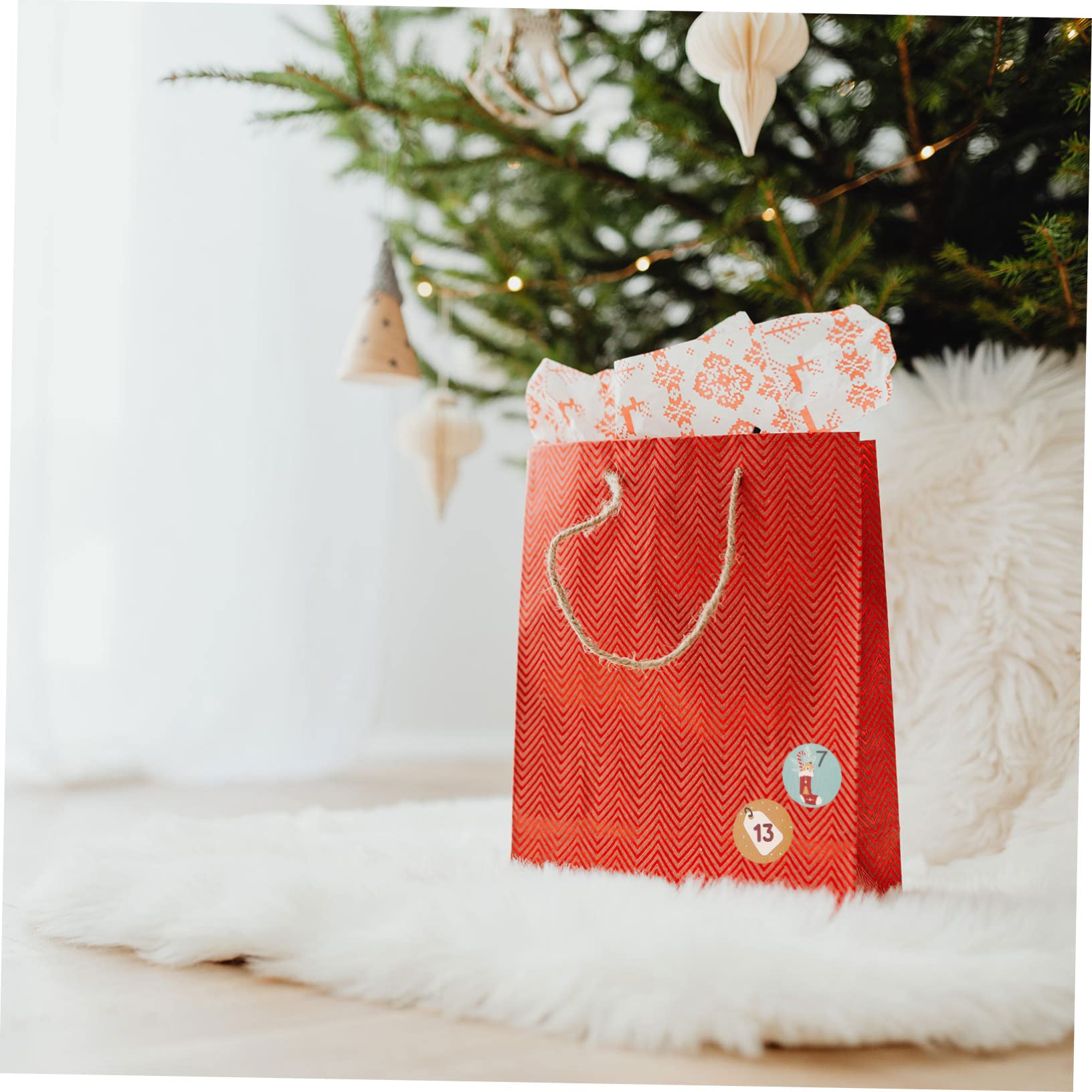 PRETYZOOM 3 Set Calendario Dellavvento Adesivi Natalizi Etichette Per Le Feste Adesivi Decorativi Facili Da Applicare Numeri Adesivi Forte Temi Festivi Unici 10 Fogli*3