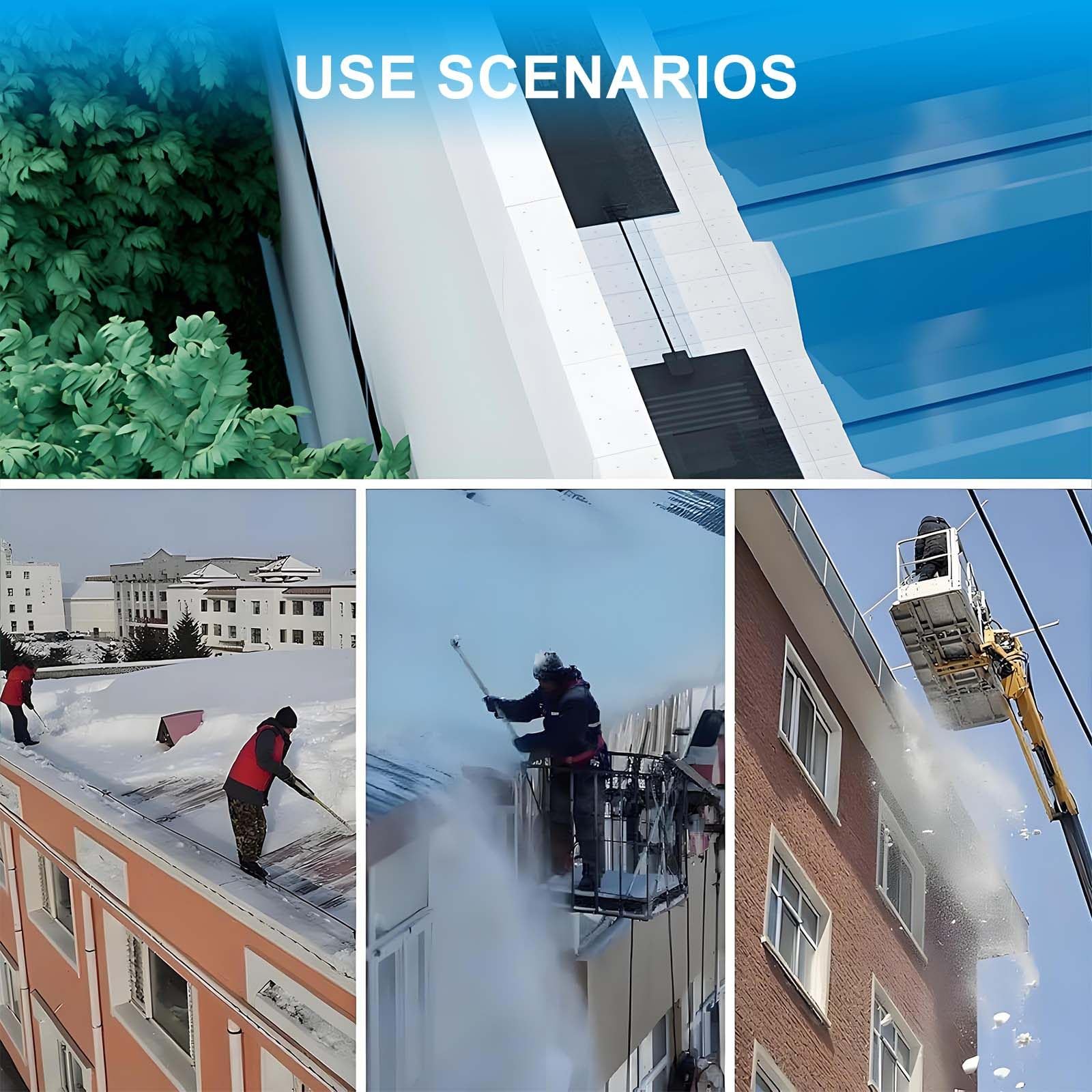 Calentador eléctrico de canalón y almohadilla flexible para descongelar con cable de calor autorregulable, PVC impermeable para evitar presas de hielo en el techo, canalones y bajantes