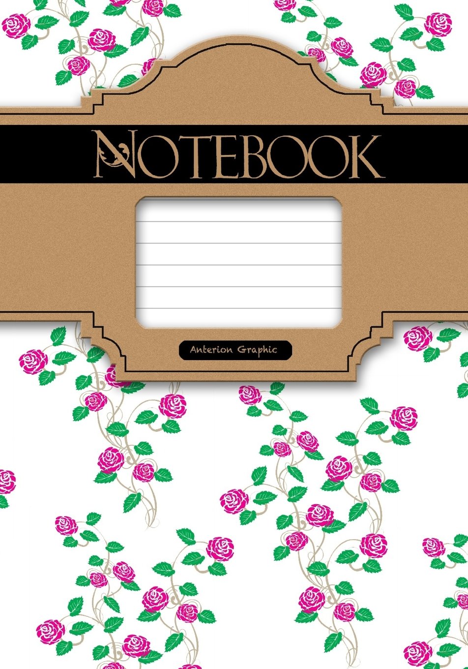 Notebook Classic Flowers, 7 X10 50 sheet