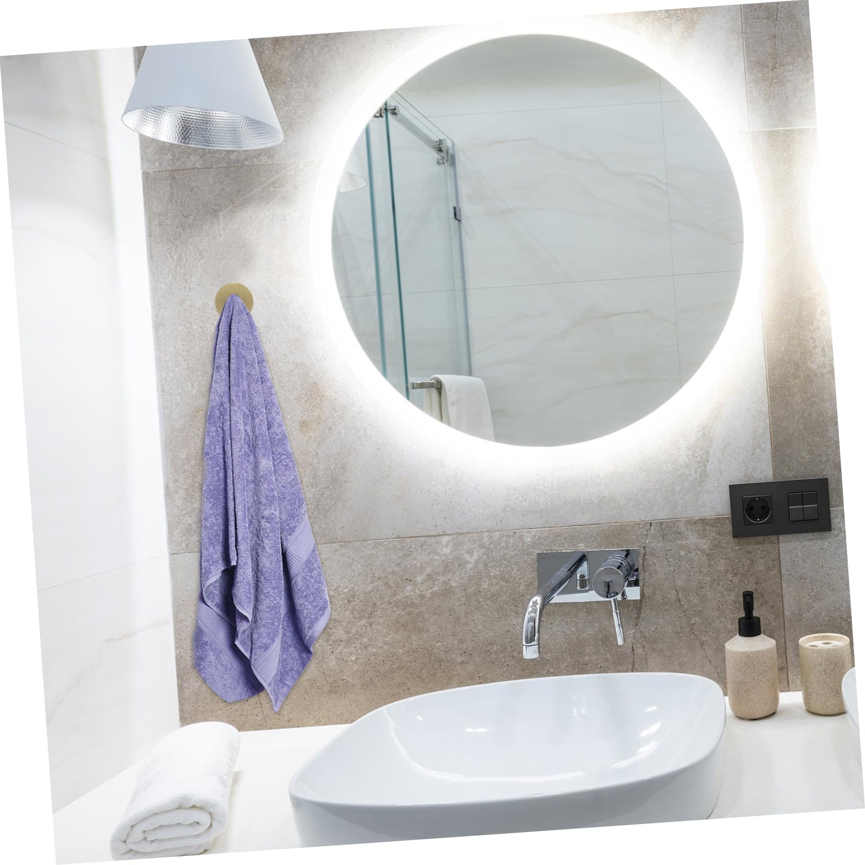 SHINEOFI 5 Series Toallero Con Gancho Adhesivo Ganchos Para Toallas Para Bata Para Toalla De Mano s Para Toallas De Baño Colgadores De Toallas Para 4 piezas x 5