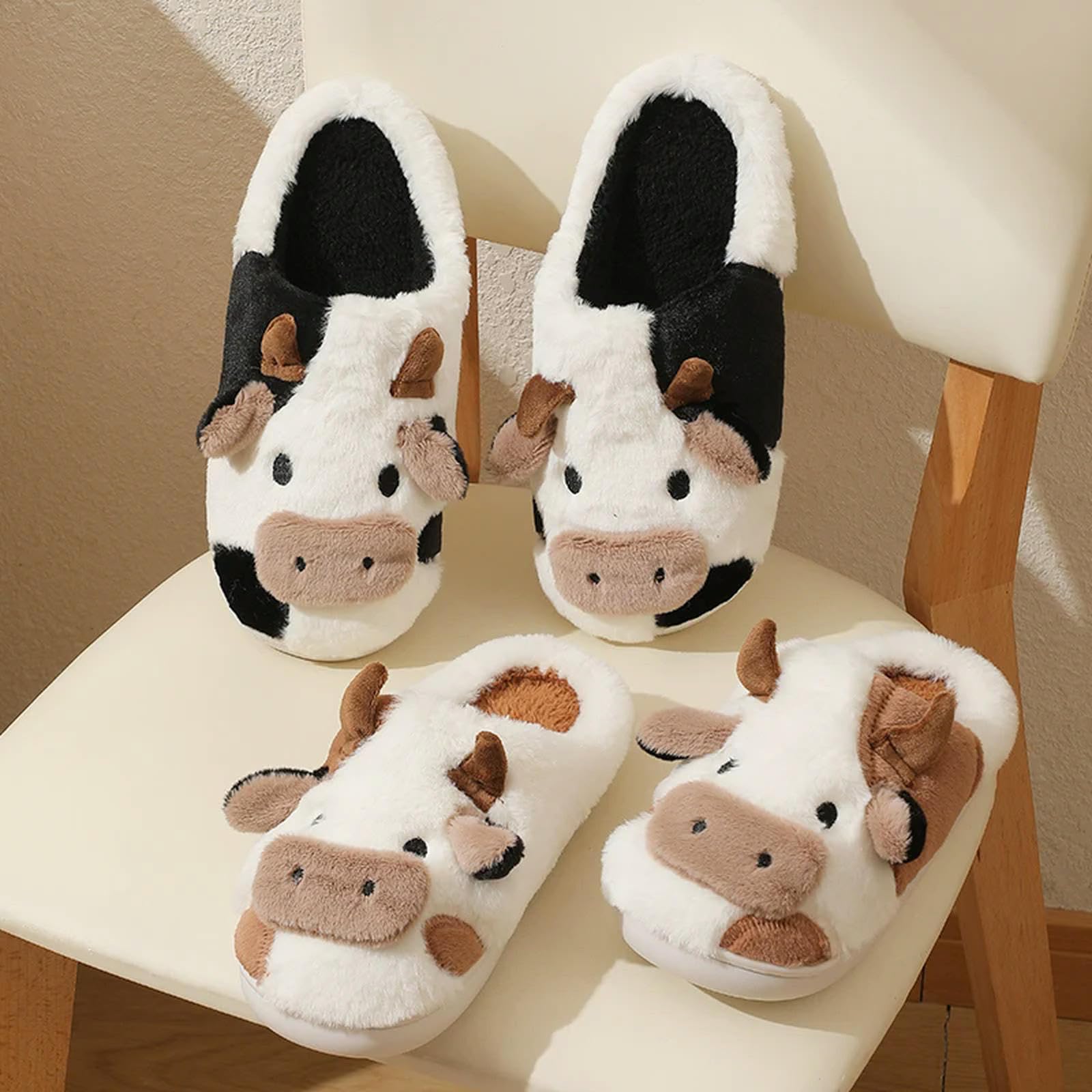 Pantofole di Peluche Fumetti Unisex Fumetti Caldi Pantofole Coppia di Diapositive Non Slip