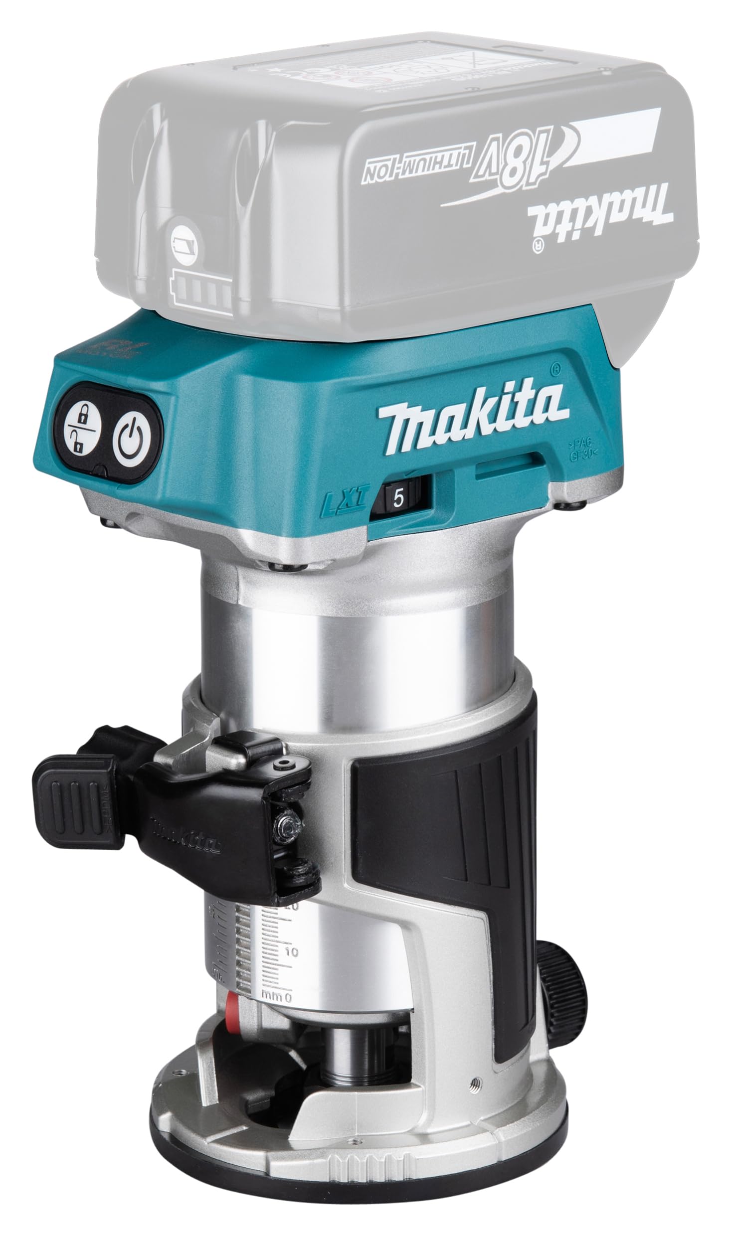 Makita drt50zjx2 batería de fresadora Incluye 3 Multifunción Module en Makpac, 800 W, 18 V