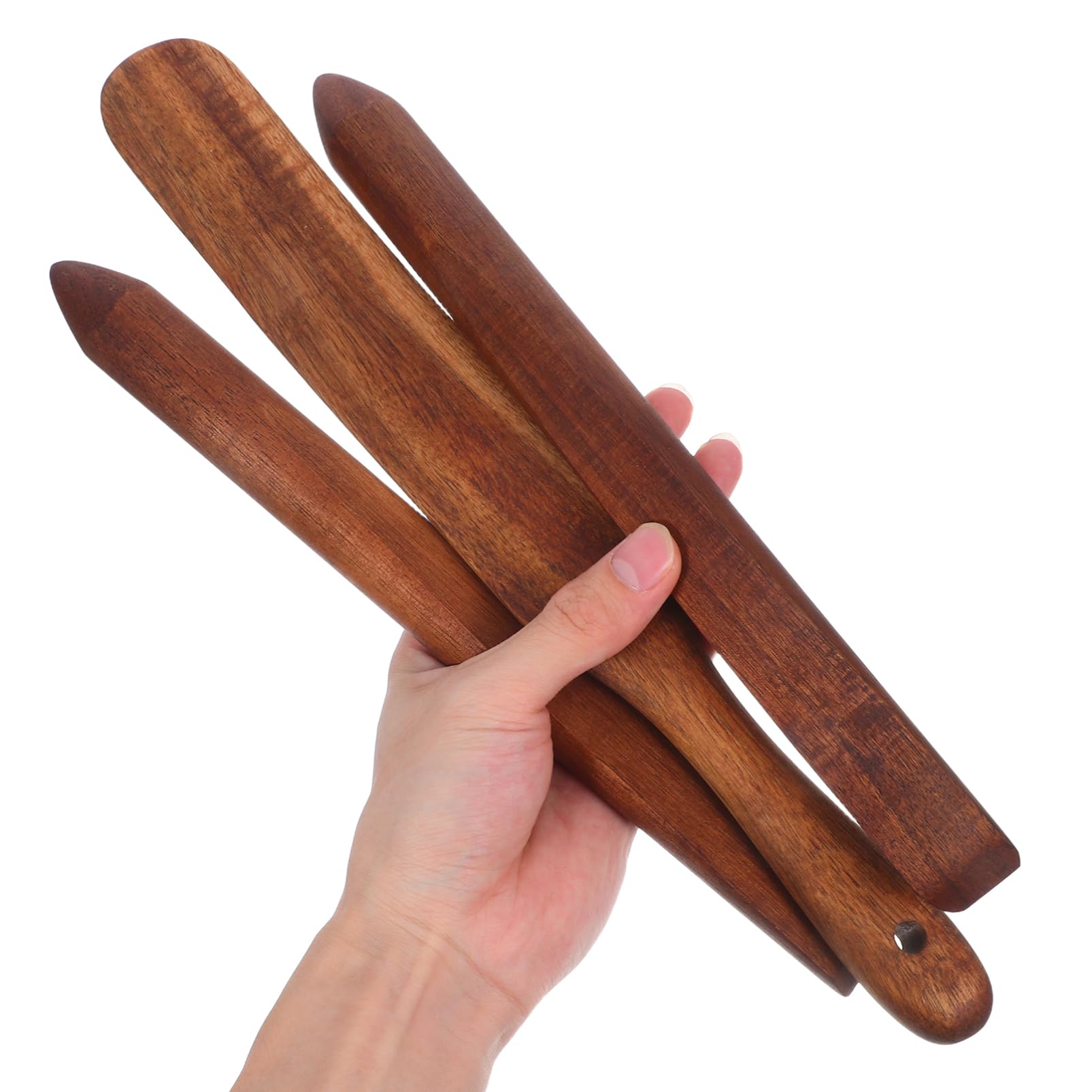 ABOOFAN 3 Piezas Remover de Madera de Acacia Batidor de Pan Utensilios de Cocina de Madera Varilla para Remover Masa Madre Herramienta para Mezclar Pan Herramientas de Cocina Varilla