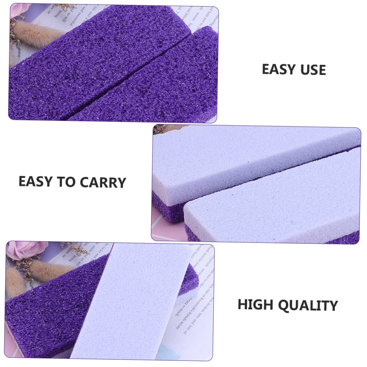 Outanaya Foot Care Exfoliator Pedicure Tool Set 4pcs Pumice Stone Skin Remover Cleaner Feet Scrubber Heel Scraper