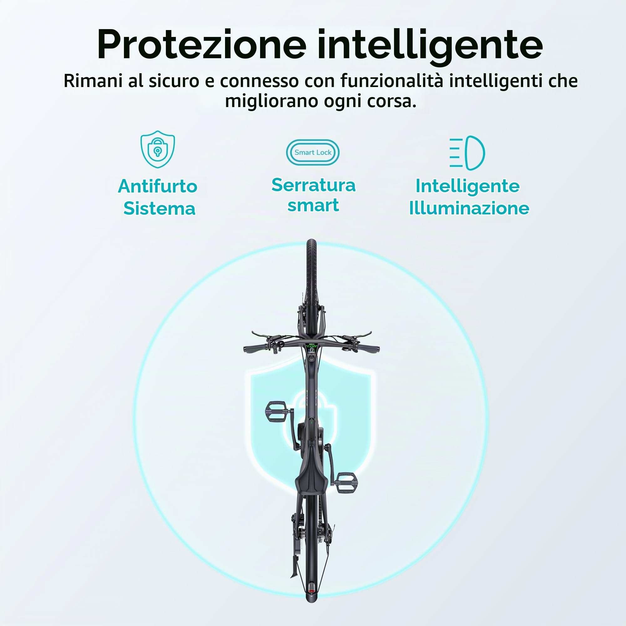ENGWE Bici Elettrica da Uomo con Batteria da 36V 10Ah, Bici Elettrica con supporto di coppia, cambio a 7 velocità con APP e Bluetooth, motore a rotore interno fino a 100km