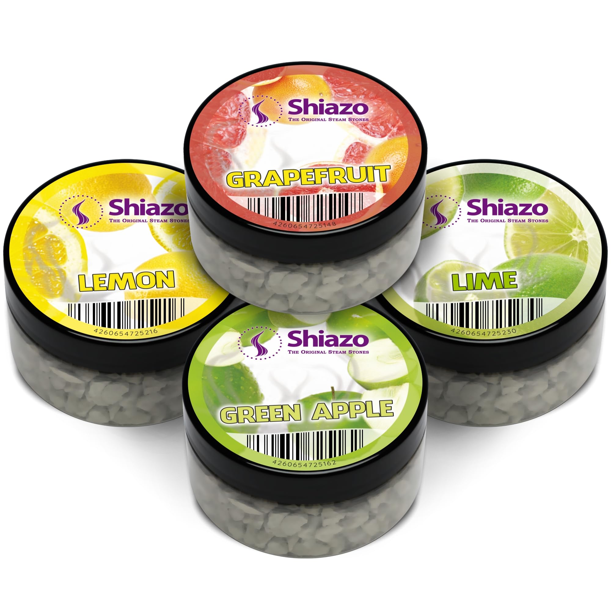 Shiazo Stones Sour Splash - Value Pack with 4 Varieties - 4 x 100 g
