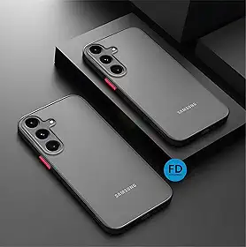 Capa Capinha Case Premium Anti Impacto Fosca Preta Translúcida com Proteção de Câmera para Samsung Galaxy M55 - FD Acessórios