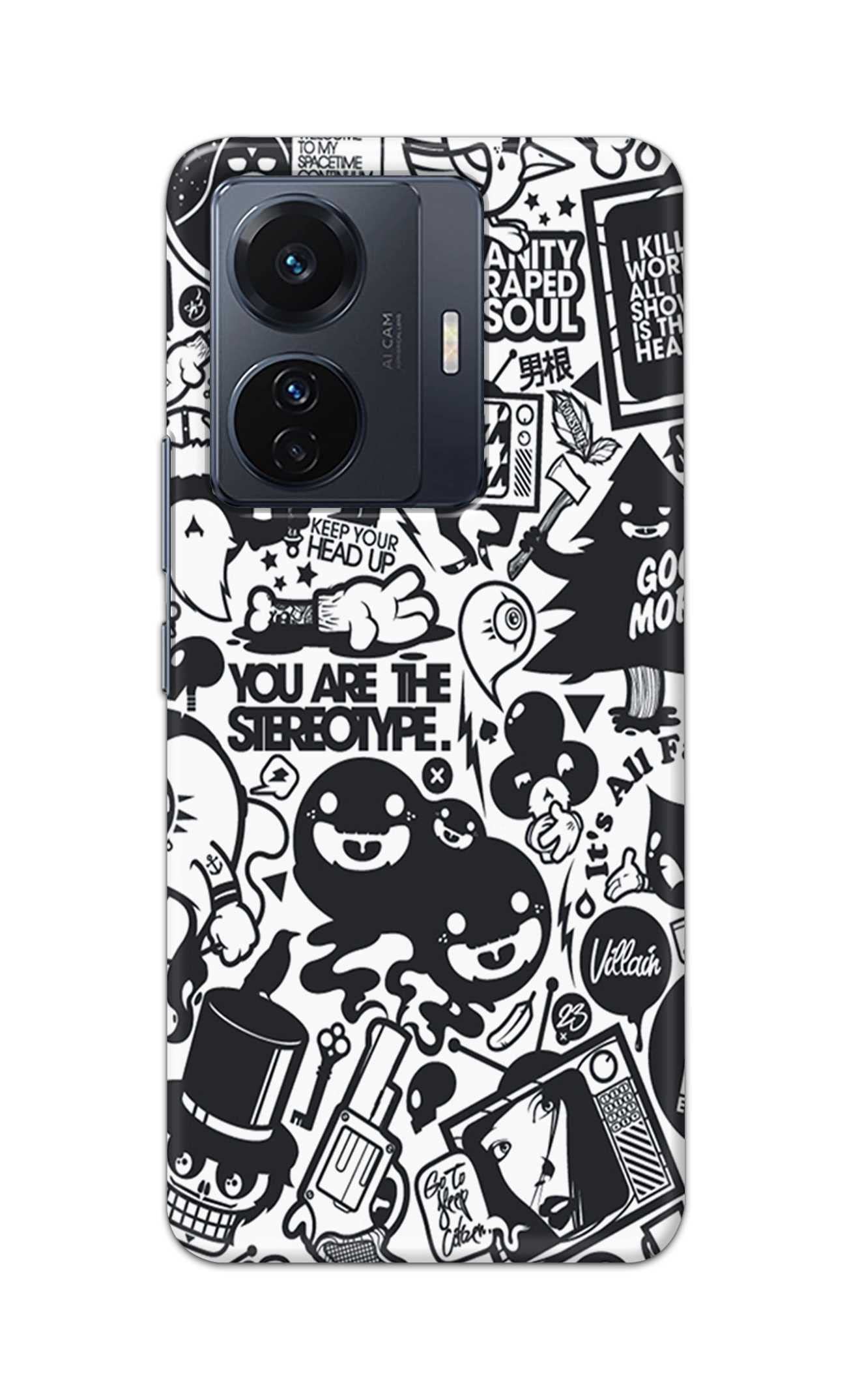 PRINTFIDAA Plastic Printed Hard Back Cover Case For Vivo Iqoo Z6 Pro 5G | Vivo T1 Pro 5G | Vivo S15E Back Cover (Mixed Cartoon) -203, Multi (B0BX93FP3K) Amazon Price History, Amazon Price Tracker