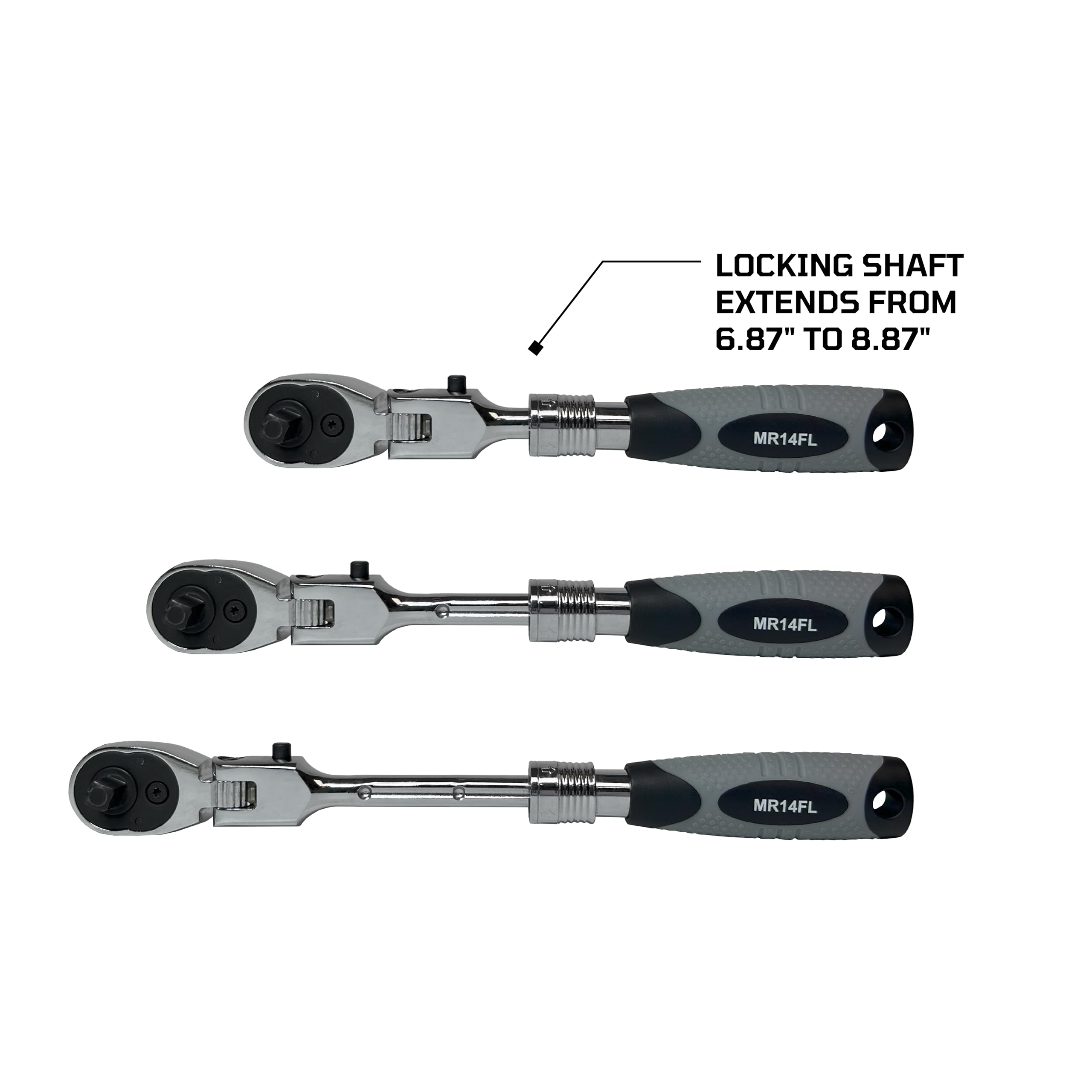 Amazon.com: EZRED MR14FL 1/4″ Drive Locking Flex Head Extendable
