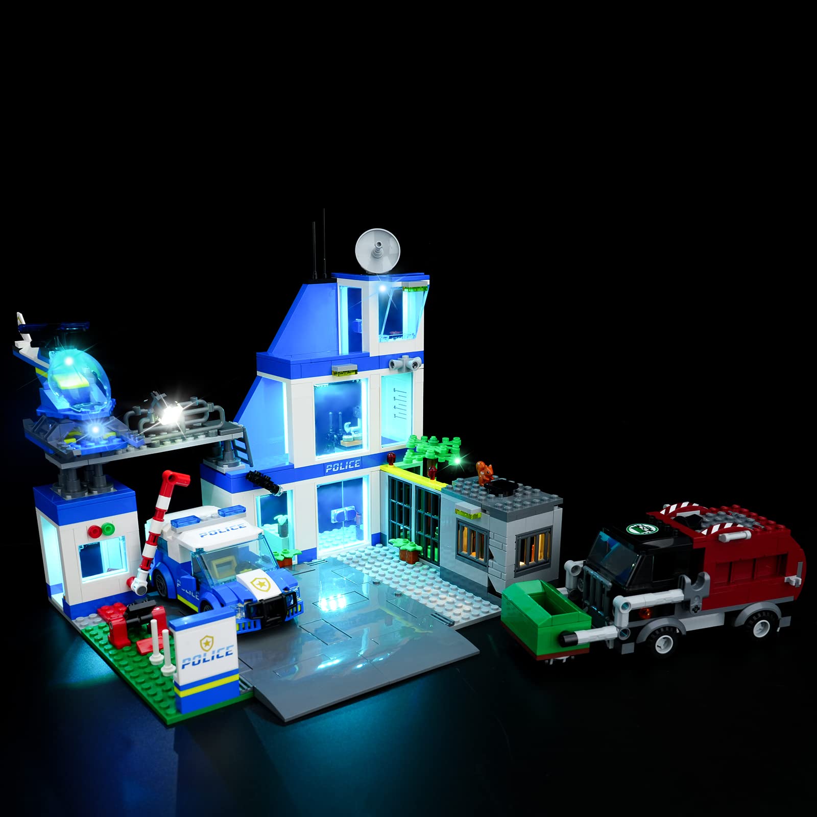 Amazon.com: Rorliny LED 燈套組適用於LEGO City 警察局60316 建築玩具