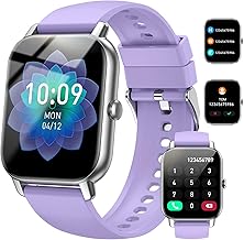 Montre Connectée Homme Femme avec Appels Bluetooth, 1,85 Pouces Smartwatch 114+ Modes Sport IP68 avec Moniteur de Sommeil, Montre Intelligente avec Fréquence Cardiaque Podometre pour Android iOS(Noir)